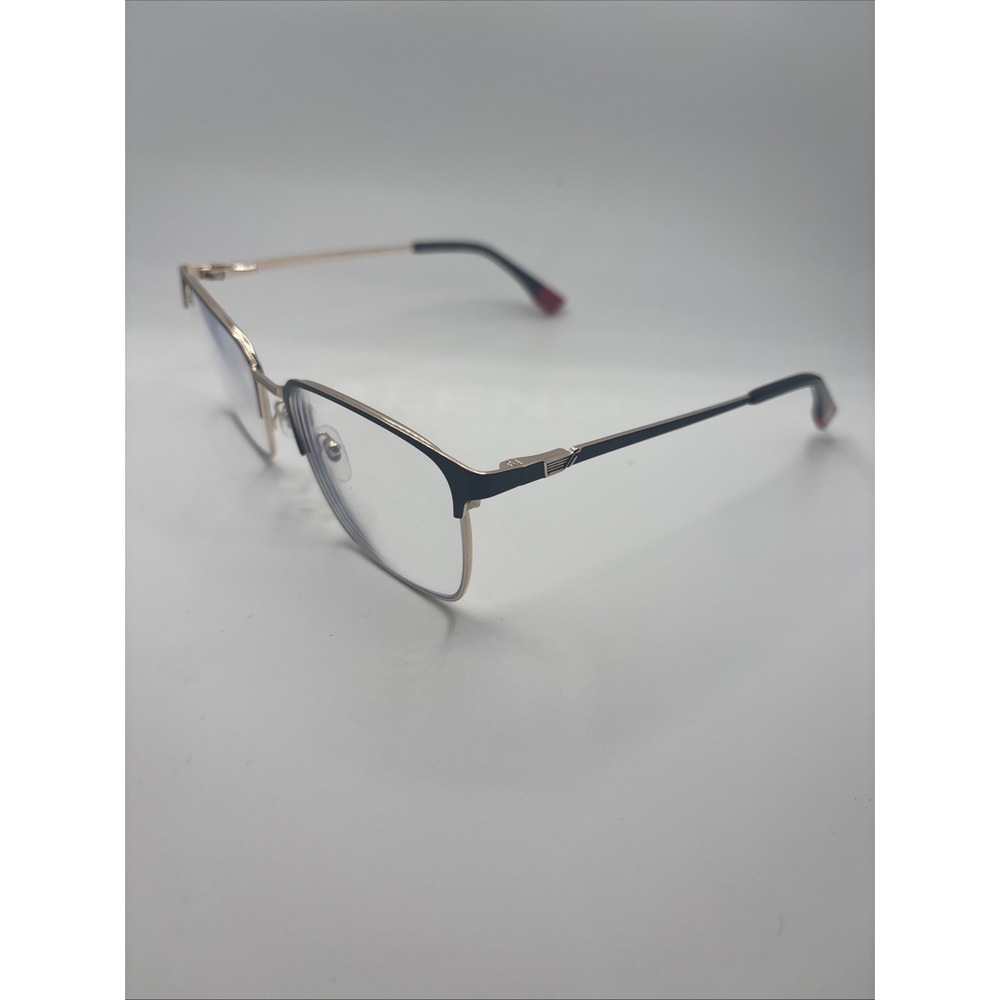 Ecko Unltd ECKO609 Matte Black Gold Rectangular Eyeglasses Frames 57-18-145 #C21